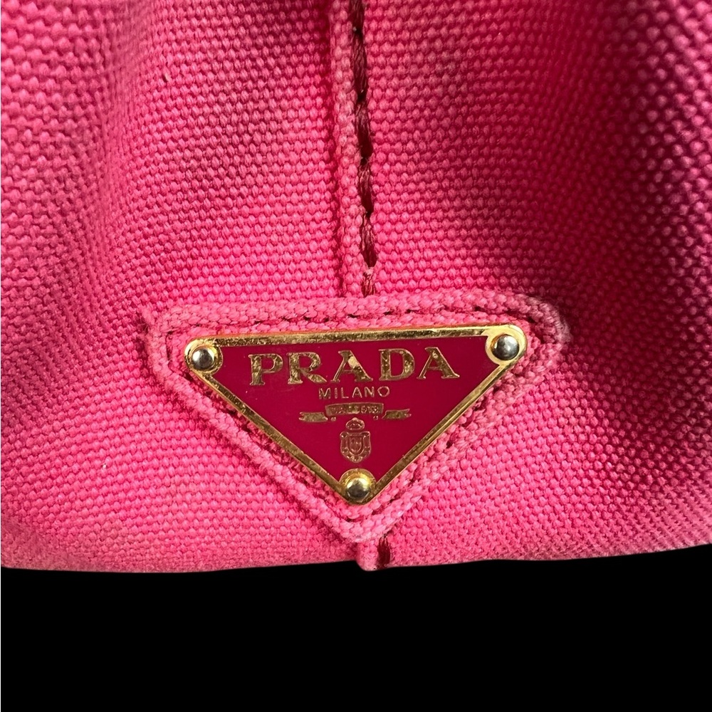 Prada Canapa Pink 2/Way Tote  (A358) - Picture 5 of 17